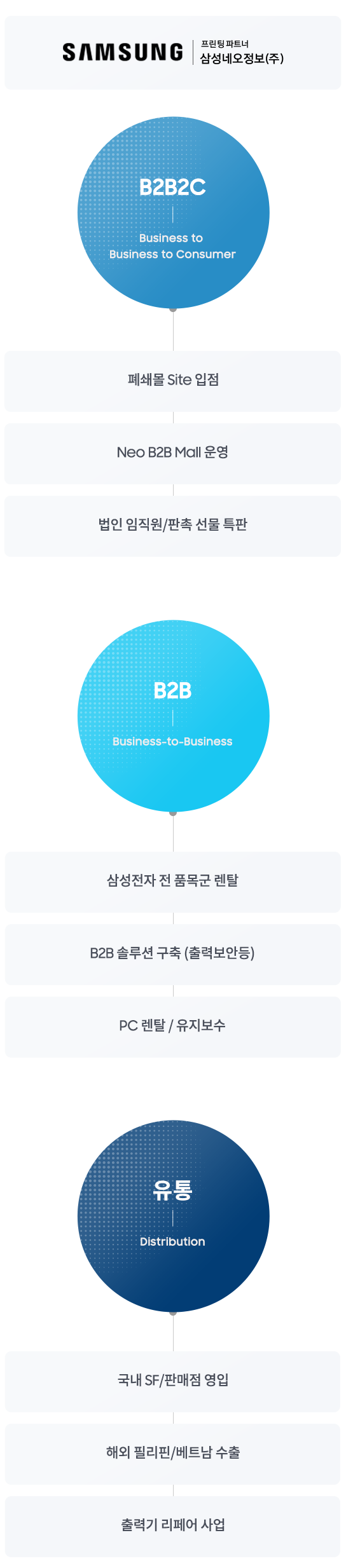 삼성네오정보 사업영역